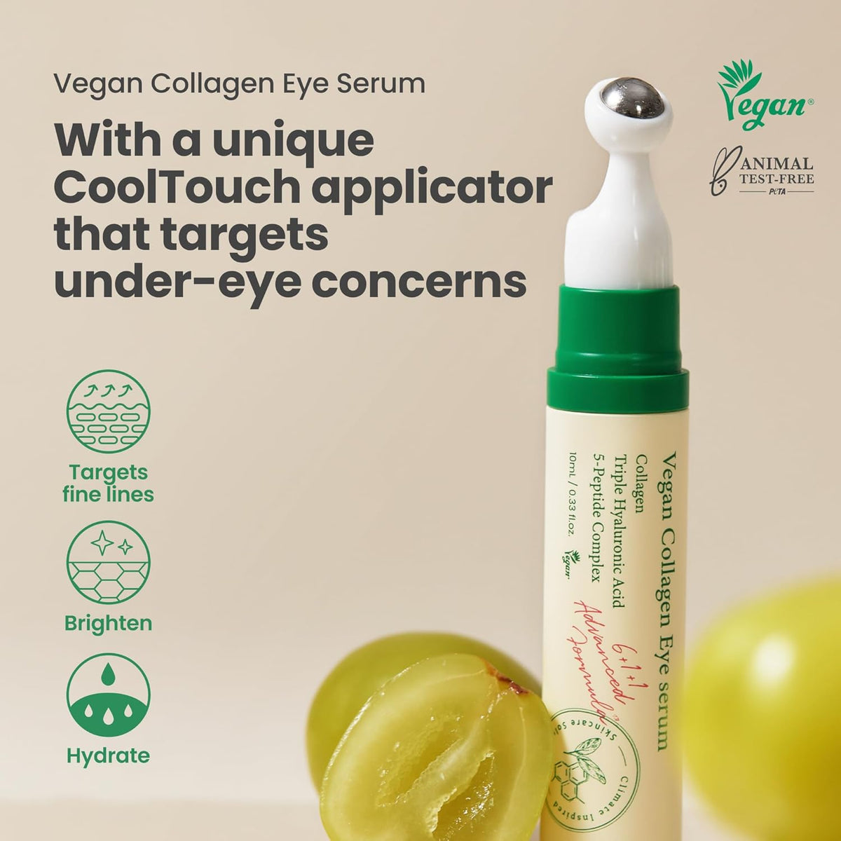 AXIS-Y Vegan Collagen Eye Serum 10ml / 0.33fl. oz | Eye Treatment | Korean Skincare